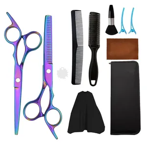 Hair Scissors Household Haircutting Scissors <b>Set</b> Contain Hair Clip <b>Barber</b> Hairdressing Tools Kit Salon Scissors Kit - Product Image 3