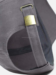 2025 nouveauté 100% Polyester Denim couleur unie 5 panneaux chapeaux de camionneur pour hommes réglable scène extérieure Options de Logo personnalisé - Product Image 6