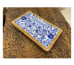 Bandeja de té hecha a mano, platillos de bambú para servir para la ceremonia del té, bandeja de té para el hogar, cajas de madera y bambú - Product Image 4