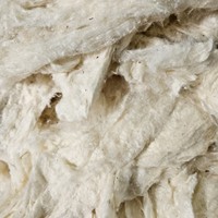 Déchets de fibre de soie Noil Fibre de mûrier recyclée Matériau restant de fibre courte