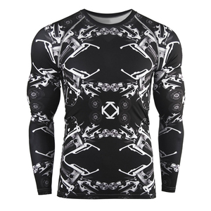 Factory Price Custom Breathable Rash Guard 100% Polyester Quick Dry Full Sleeve High Performance Training Competition Rash Guard - Product Image 1