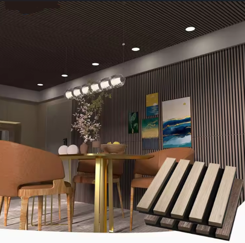 100% Polyester Fiber Pet 17-21mm Decorative Soundproof Waterproof Rectangle Acoustic Wall Panel Eco-Friendly MDF for Living Room