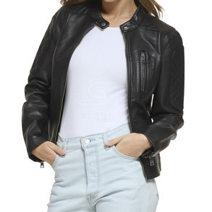 Chaqueta de Cuero para Mujer, Transpirable, Superventas, la Mejor Moda, Alta Calidad, Bajo Precio, Hecha en Pakistán - Product Image 1