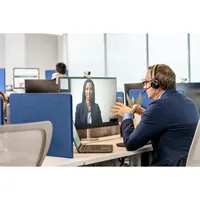 Headset Nirkabel Microsoft Teams Certified Poly Voyager 4320-M P/N 77Z00AA Paket 10 Unit Buatan Cina