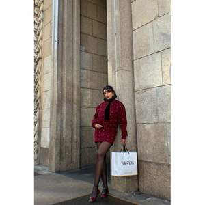 ชุดเสื้อแจ็คเก็ตและเสื้อสเวตเตอร์ลายจุดสำหรับผู้หญิง มีบริการขายส่ง - Product Image 3