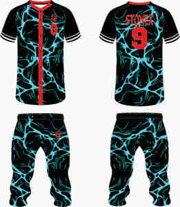 Ventes en gros d'uniformes de baseball personnalisés avec logo OEM, uniformes de baseball simples pour équipe, uniformes de baseball personnalisés pour hommes, haute qualité - Product Image 3