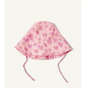 Coeur Imprimer Couronne Conception Princesse Bébé Chapeau bébé seau chapeau enfants vêtement nouveau style