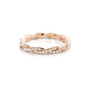 Anillo de Diamante VVS Personalizado, Anillo de Compromiso y Boda Solitario de Oro Sólido de 18k, 14k, 10k con Diamante Moissanite VVS para Unisex - Product Image 2