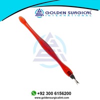 Empujador de Cutículas de Acero Inoxidable GSI, Cortador de Plástico para Uñas, Herramienta de Manicura, Elimina la Piel Muerta, Certificado ISO9001/CE