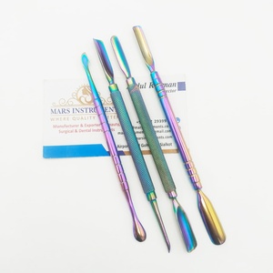 ที่ดันเล็บสแตนเลสปลายคู่และอุปกรณ์กำจัดเล็บเท้าพร้อมที่ดันหนังกำพร้า - Product Image 6