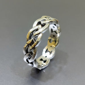 Everyday Wear Fine Silver <b>Plain</b> <b>Ring</b> Men's Rhodium Plated Platinum Band 3.9 Grams Rhodium Setting Gift - Product Image 1