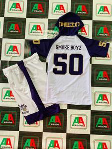 Maillot de football américain réel de bonne qualité pantalon de sublimation extensible respirant court grande taille broderie faite au Pakistan - Product Image 3