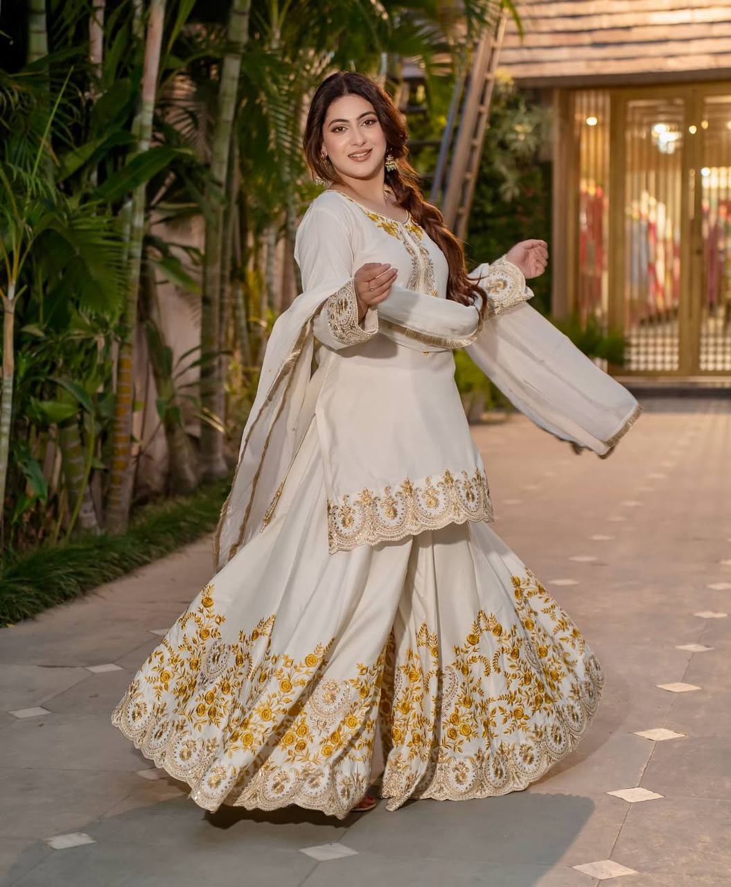 Abito Da Sposa Pakistani Anarkali In Cotone Rosso, Ricamato E Perline, Taglie M-L-XL-XXL