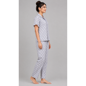 Ensemble de pyjama en coton peigné de qualité supérieure - Vêtements de détente doux et unis pour dormir en été XXL - Product Image 5