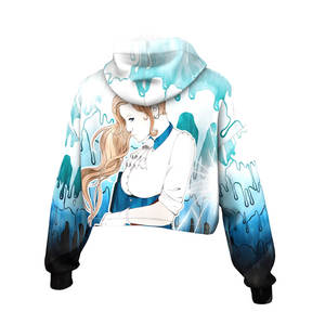 Sweats à capuche courts de bonne qualité pour femmes Nouvel arrivage Sweats à capuche courts pour femmes Sublimation de haute qualité en stock Sweats à capuche courts - Product Image 3