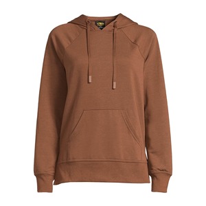 Sweat à capuche léger pour femme, 100 % coton, imprimé style vintage, avec badge frontal personnalisable pour un port quotidien confortable - Product Image 1