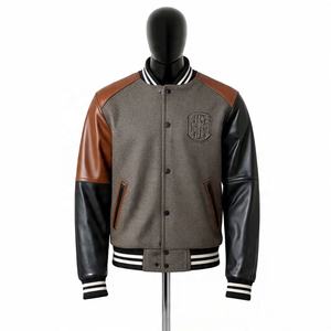 Vente en gros de veste d'université fabricant de veste de pull d'université personnalisé pour hommes veste de baseball vierge pour hommes - Product Image 5