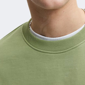 2026 Custom Crew Neck Sweatshirt 100% Cotton Regular Fit Fleece Winter Streetwear Luxury Quick Dry <b>Pullover</b> Hoodie Plain <b>Men's</b> - Product Image 5