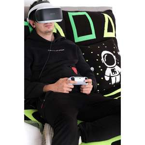 Colcha de jugador de neón, manta de punto transpirable tejida a mano estampada-Neon - Product Image 5