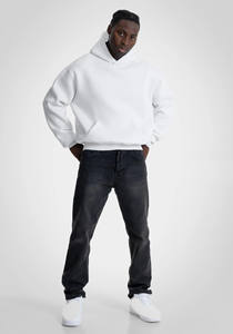 OEM Vente en gros Logo personnalisé Heavyweight Boxy Pullover Hoodies Plus Size Drop Shoulder 100% Cotton Crop Boxy Hoodies - Product Image 2