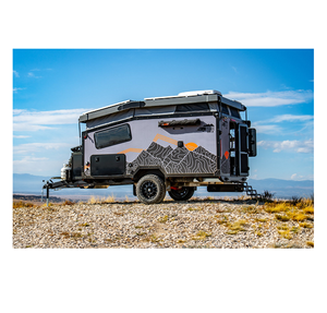 Mini Remolques de Campamento Tipo Lágrima, Acero Inoxidable Gris, Capacidad para 8 Personas, Cocina Deslizable, para Parejas, Viajes Familiares, Aire Libre - Product Image 6