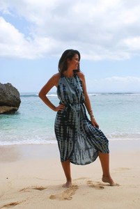 Vestido Maxi Tie Dye 100% Algodón al por Mayor con Estilo Moderno y Ecológico, Ropa Casual de Moda por Exportadores - Product Image 5