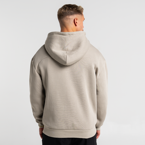 Sweat à capuche unisexe bon marché en tissu polaire surdimensionné avec écran personnalisé style automne avec propre logo sweats à capuche vierges pour hommes - Product Image 3