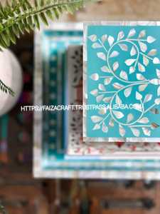 Handmade Decorative Bone Inlay Jewelry Box <b>Resin</b> Gift Box with Intricate Bone Inlay Design for Stylish Storage - Product Image 3