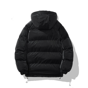 เสื้อแจ็คเก็ตพัฟเฟอร์บุขนสำหรับผู้ชายแบบใหม่ทันสมัยสำหรับฤดูหนาว มีฮู้ด กันน้ำ ใส่ได้สองด้าน ระบายอากาศได้ดี กันลม มีโลโก้ด้านหน้า แบบเรียบ - Product Image 2
