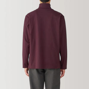 Custom Men Long Sleeve <b>Mock</b> <b>Turtleneck</b> Top Layering Shirt OEM ODM Warm Casual Pullover Soft Cotton Style - Product Image 4