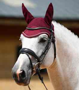 Bonnet d'oreille pour cheval respirant de qualité supérieure, léger, crocheté, lavable, voile anti-mouches, accessoire d'équitation pour cheval - Product Image 3
