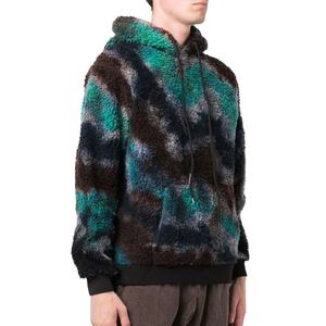 Sweats à capuche en molleton Sherpa respirant pour hommes, grande taille, séchage rapide, streetwear, sweats à capuche Sherpa coupe ajustée et lourde pour hommes - Product Image 3