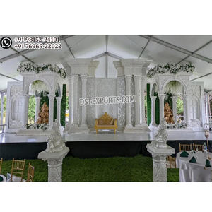 อุปกรณ์ตกแต่งเวทีงานแต่งงานแบบอินเดียที่ยอดเยี่ยมอุปกรณ์ตกแต่งเวทีล่าสุดสำหรับงานแต่งงานของชาวอินเดียกรอบรูปประตูใหญ่งานแต่งงานแบบชาวแคนาดา - Product Image 1