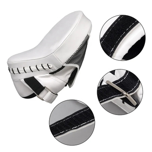 Curved Leather Eco-friendly Customizable Focus Mitts for Boxing Muay Thai Kickboxing-Coaching Hand Target Strike <b>Shield</b> Punching - Product Image 3