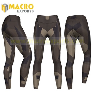 กางเกงเลกกิ้งออกกำลังกายโยคะสำหรับผู้หญิงเอวสูงแบบสามไตรมาสทำจากไนลอนสแปนเด็กซ์ปรับแต่งโลโก้ได้ - Product Image 5