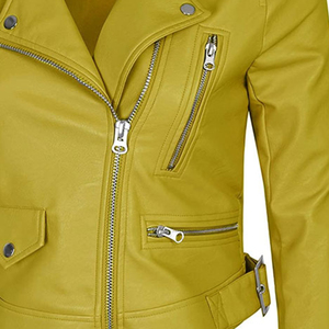 Unique Hot Selling Design Women Leather Genuine Jacket Women's Solid OEM Design Logo Jackets 2025 - Product Image 6