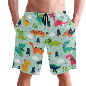 Para un estilo de vida activo, estos shorts casuales de playa para hombre están hechos de poliéster ligero de secado rápido con sublimación. - Product Image 3