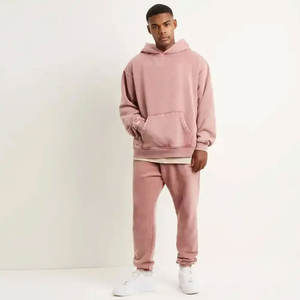 Fábrica hecha Diseña tus propias sudaderas con capucha lavadas con ácido Vintage en blanco Unisex nuevo estilo Sudadera con capucha lavada con ácido de peso pesado para hombres - Product Image 3