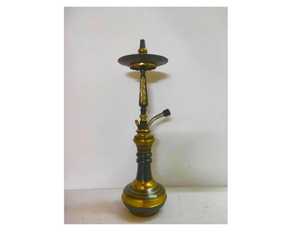 Cachimba Mini de Lujo Estilo Egipcio, Obelisco Faraónico Dorado de Latón, Técnica de Laca, Calidad Premium, Cristal Único, Gran Venta - Product Image 2