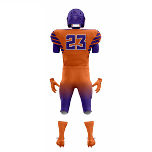 Hot selling new design custom made plus size breathable Best Quality Custom Made 100 % Polyester American Football Uniform - Product Image 3