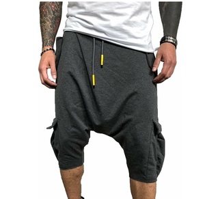 Respirant Hip hop personnalisé hommes short de survêtement entrejambe 100% coton polaire short de sport en gros 2024 - Product Image 2
