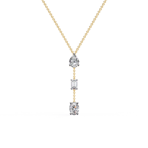 Collier en diamant cultivé en laboratoire avec or 18 carats, cadeau idéal pour les filles - Product Image 1