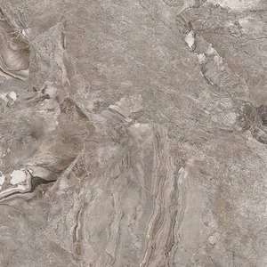 Azulejos de porcelana esmaltada gris niebla 600x600mm 60x60cm Suelo digital de cerámica brillante decorativo vitrificado - Product Image 4