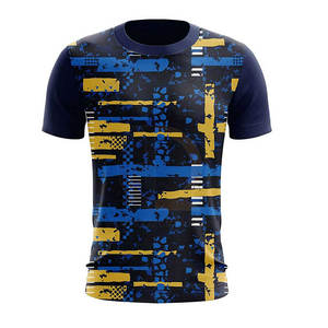 Camiseta ajustada de cuello redondo para hombre para ropa de calle Diseño de logotipo personalizable para personalización - Product Image 1