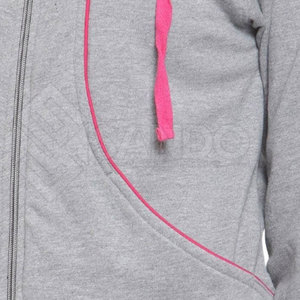 ชุดวอร์มผู้หญิงแบบลำลองสำหรับฤดูหนาว ดีไซน์ตามสั่ง MOQ ต่ำ สีพื้น ชุด 2 ชิ้น ผ้าโพลีเอสเตอร์ระบายอากาศได้ดี เหมาะสำหรับใช้งานกลางแจ้ง - Product Image 6