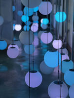 Décoration de mariage boule de sphère Led Dmx 3d led couleur lumière cinétique