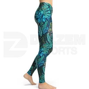 2025 nouveauté taille haute Sublimation léopard Leggings de gymnastique pour les femmes cravate teinture Fitness Yoga pantalon en vente - Product Image 6