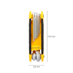 Set di chiavi a brugola pieghevoli con estremità sferica, 7 pezzi - Product Image 2