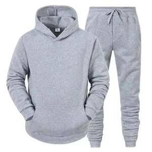 Wholesale Custom Men's Sportswear Breathable Cotton <b>Polyester</b> <b>Tracksuit</b> with Oversized Hoodie Baggy Pants Winter Sweatsuits Set - Product Image 1