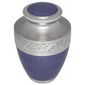 Urne commémorative de crémation en métal de bonne qualité vintage Urne funéraire de créateur fabriquée à la main pour les cendres masculines et féminines en vrac - Product Image 1